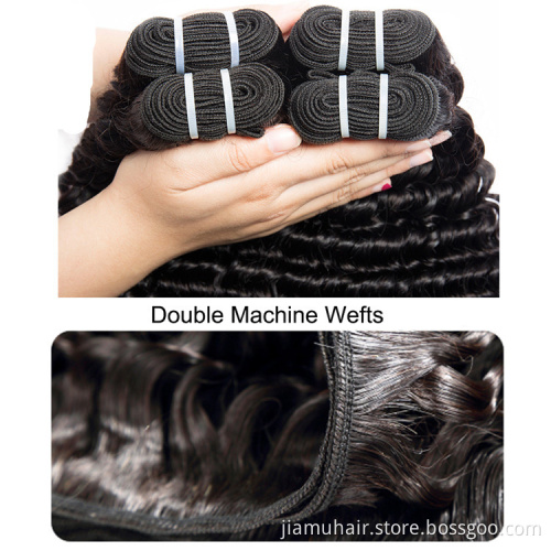 Deep Wave Curly Hair Bundles 100% Brazilian Hair Bundles Extension Remy Curly Human Hair Bundles